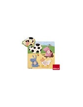 PUZZLE GOULA MADERA 4 PIEZAS ANIMALES GRANJA COLOR 53069 2