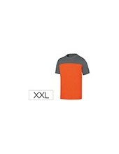 CAMISETA ALGODON DELTAPLUS COLOR GRIS NARANJA TALLA XXL 2