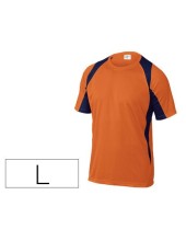 CAMISETA DELTAPLUS POLIESTER M.CORTA SECADO RAPIDO COL.NJ.MAR. T. L