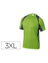 CAMISETA DELTAPLUS POLIESTER M.CORTA SECADO RAPIDO COL.VER.GR. T. 3XL