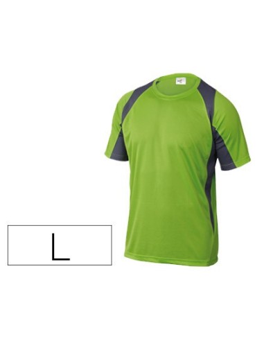 CAMISETA DELTAPLUS POLIESTER M.CORTA SECADO RAPIDO COL.VER.GR. T. L