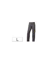 PANTALON TRABAJO DELTAPLUS CINTURA AJUST.5 BOLS.COL.GRISVE.T. L T. L 2