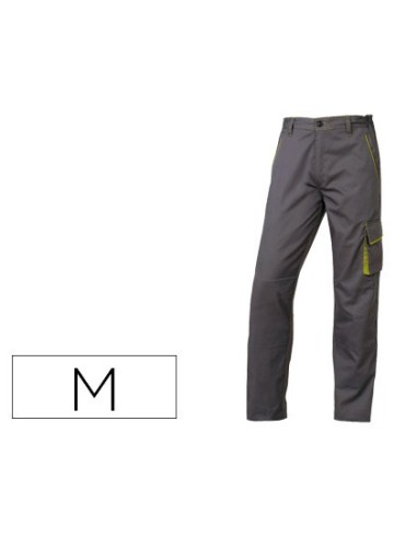 PANTALON TRABAJO DELTAPLUS CINTURA AJUST.5 BOLS.COL.GRISVE.TALLA M