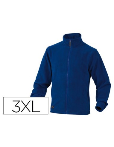 CHAQUETA DELTAPLUS POLAR CRREMALLERA 2 BOLS.COL.AZ.TALLA 3XL