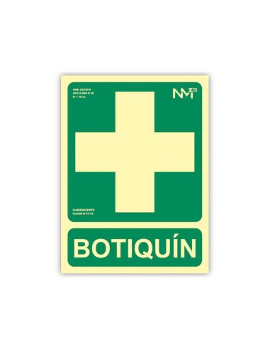 PICTOGRAMA ARCHIVO 2000 BOTIQUIN PVC VE. LUMINISCENTE 224X300MM