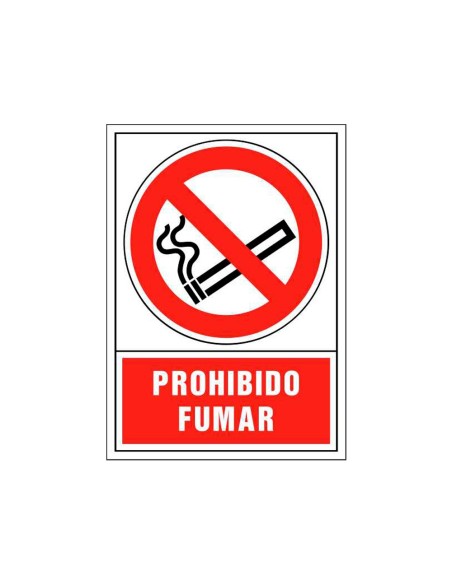 PICTOGRAMA SYSSA SEÑAL PROHIBICION PROHIBIDO FUMAR EN PVC 245X345 MM