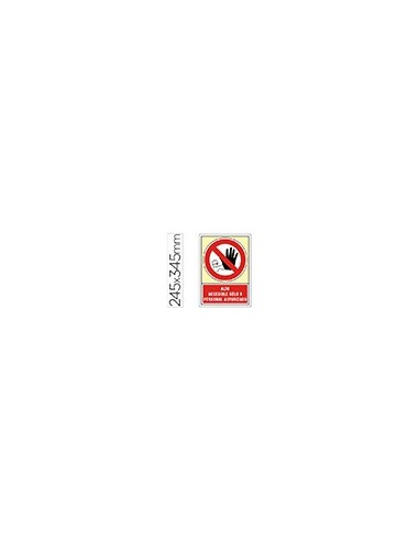 PICTO SEÑAL ACCESIBLE SOLO PERSONAL AUTO.PVC 245X345 MM PICTO SEÑAL ACCESIBLE SOLO PERSONAL AUTO.PVC 245X345 MM
