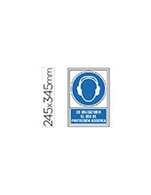 PICTO SEÑAL OBLIGATORIO USO PROTECCION ACUSTICA PVC 245X345 MM 2