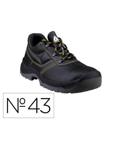 ZAPATOS SEGURIDAD DELTAPLUS PIEL CRU SUELA PU BI DENSIDAD NG.TALLA 43