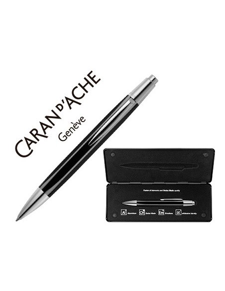 BOLIGRAFO CARAN DACHE ALCHEMIX CUERPO LACA NEGRA ESTUCHE PUNTA MEDIA BOLIGRAFO CARAN DACHE ALCHEMIX CUERPO LACA NEGRA ESTUCHE PUNTA MEDIA