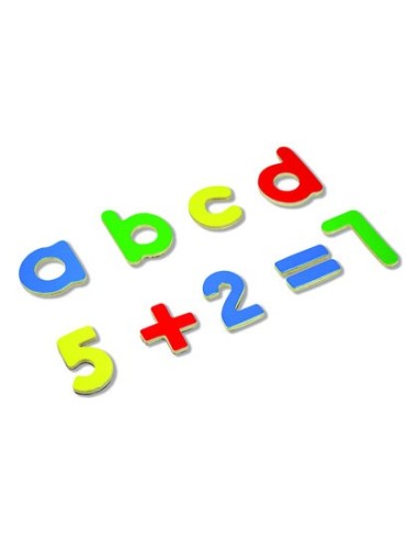 JUEGO ANDREUTOYS LETRAS NUMEROS MAGNETICOS 75 PIEZAS 20,6X19X4,5 CM