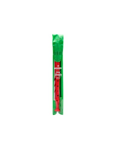 FLAUTA HOHNER 9508 COLOR ROJA FUNDA VERDE Y TRANSPARENTE