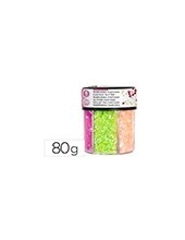 PURPURINA FANTASIACORAZON ESTRELLA NEON BOTE 80GR 2