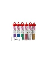 PURPURINA LIDERPAPEL FANTASIA COLORES METALICOS SURTIDOS BOTE 14 GR 2