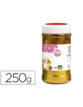 PURPURINA LIDERPAPEL FANTASIA COLOR ORO METALIZADO BOTE DE 250 GR