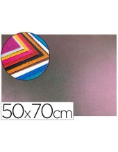 GOMA EVA PURPURINA50X70CM 60G/M2 ESPESOR 2MM.BICOLOR ROSA VE.