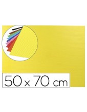 GOMA EVA ONDULADA LIDERPAPEL 50X70CM 2,2MM ESPESOR AMARILLO