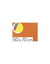 GOMA EVA ONDULADA LIDERPAPEL 50X70CM 2,2MM ESPESOR NARANJA 2