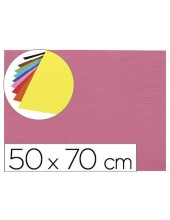 GOMA EVA ONDULADA LIDERPAPEL 50X70CM 2,2MM ESPESOR ROSA