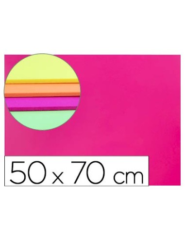 GOMA EVA LIDERPAPEL 50X70CM 60G/M2 ESPESOR 2MM FLUOR ROSA