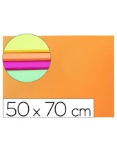 GOMA EVA LIDERPAPEL 50X70CM 60G/M2 ESPESOR 2MM FLUOR NARANJA