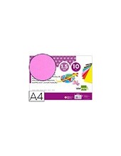 GOMA EVA LIDERPAPEL A4 60G/M2 ESPESOR 1,5MM ROSA PAQ.10H.GE83 2
