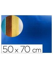 GOMA EVA LIDERPAPEL 50X70 CM ESPESOR 2 MM METALIZADA AZUL