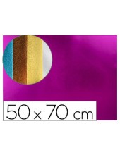 GOMA EVA LIDERPAPEL 50X70 CM ESPESOR 2 MM METALIZADA ROSA