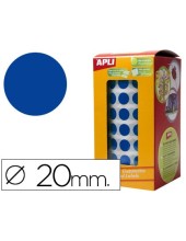 GOMETS APLI ROLLO 59H CIRCULO Ø 20 MM AZUL 1.770 UDS. (04860)