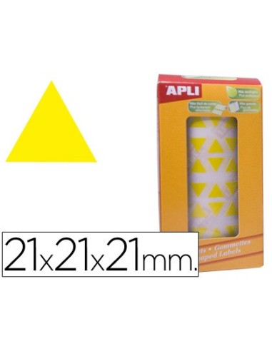 GOMETS APLI ROLLO 59H TRIANGULO 20 MM AMARILLO 2.832 UDS. (04867)