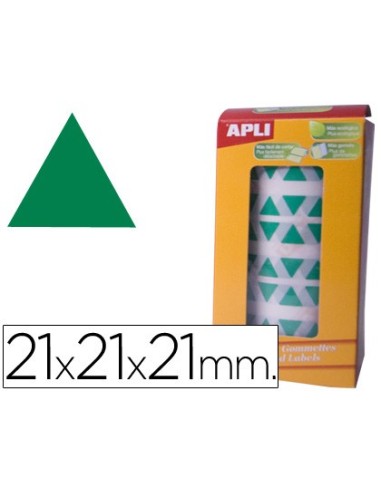 GOMETS APLI ROLLO 59H TRIANGULO 20 MM VERDE 2.832 UDS. (04870)