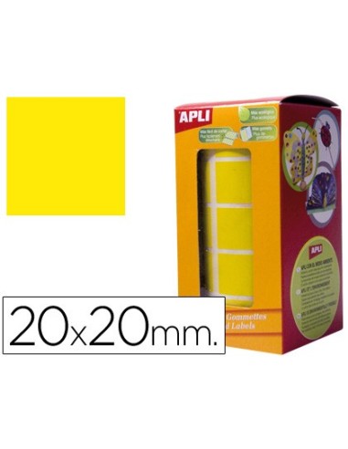 GOMETS APLI ROLLO 59H CUADRADO 20 MM AMARILLO 1.770 UDS. (04875)