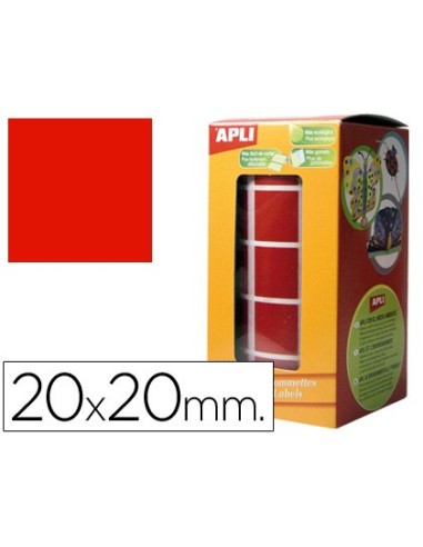 GOMETS APLI ROLLO 59H CUADRADO 20 MM ROJO 1.770 UDS. (04877)