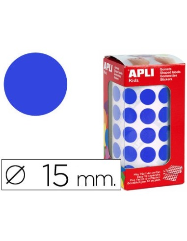 GOMETS APLI ROLLO 59H CIRCULO Ø 15 MM AZUL 2.832 UDS. (04856)