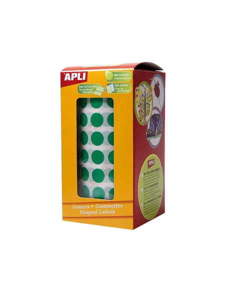 GOMETS APLI ROLLO 59H CIRCULO Ø 10,5 MM VERDE 5.192 UDS. (04854)