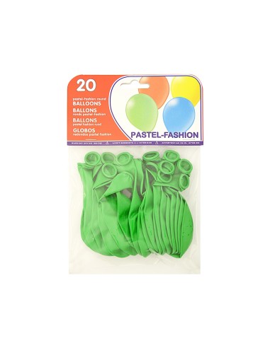 GLOBOS VERDES BOLSA DE 20