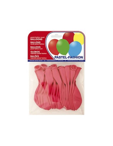 GLOBO 100% LATEX BIODEGRADABLE PASTEL FUC. 20 UD.