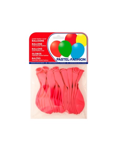 GLOBO 100% LATEX BIODEGRADABLE PASTEL FUC. 20 UD.