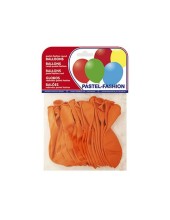 GLOBOS PASTEL NARANJA BOLSA DE 20 UNIDADES