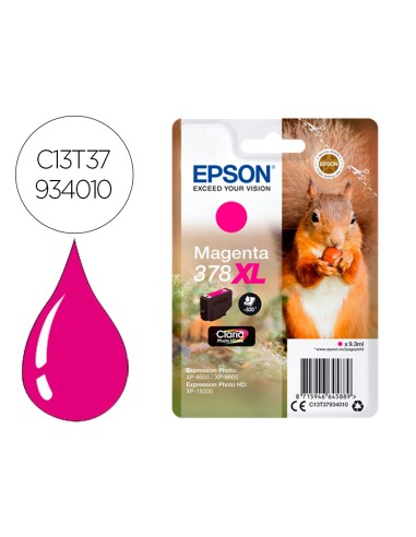 C13T37934010 CARTUCHO EPSON 378 XL EXPRESSION HOME MAG.830 PG.