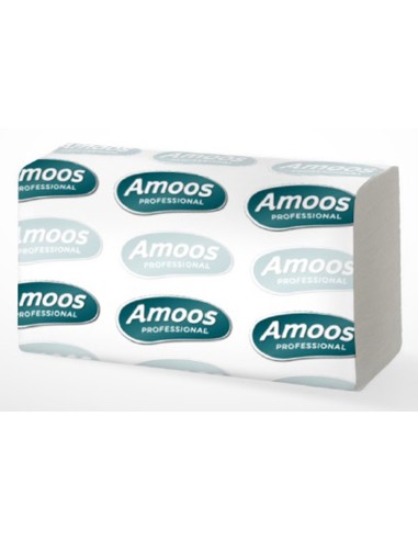 TOALLA SECAMANOS AMOOS INDUSTR 2 CAPAS 32G/M2 21X22 CM 20 PQ. 142 UD.