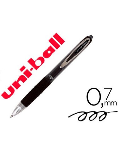 BOLIGRAFO UNI-BALL ROLLER UMN-207 RETRACTIL 0,7 MM COLOR NEGRO