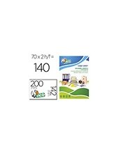 ETIQUETA ADH. TICO VE. FLUOR PERMANENTE 200X142MM CAJA 140 UD. 2