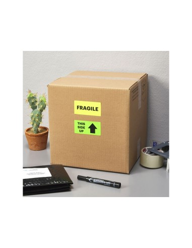 ETIQUETA ADH. TICO VE. FLUOR PERMANENTE 210X297MM CAJA 70 UD.