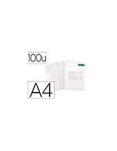 FUNDA MULTITALADRO EXACOMPTA RECICLADA PP 60 MC DIN A4 P.NARANJA 100U 2