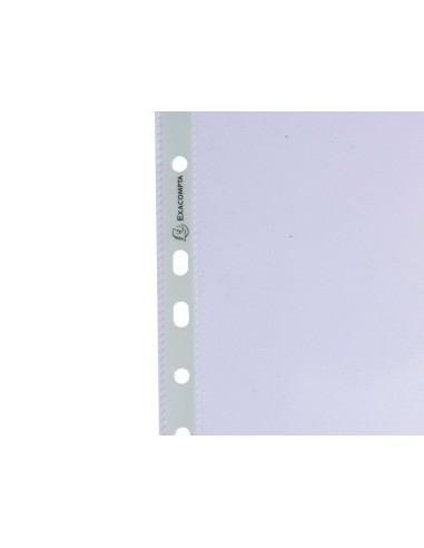 FUNDA MULTITALADRO EXACOMPTA RECICLADA PP 60 MC DIN A4 P.NARANJA 100U