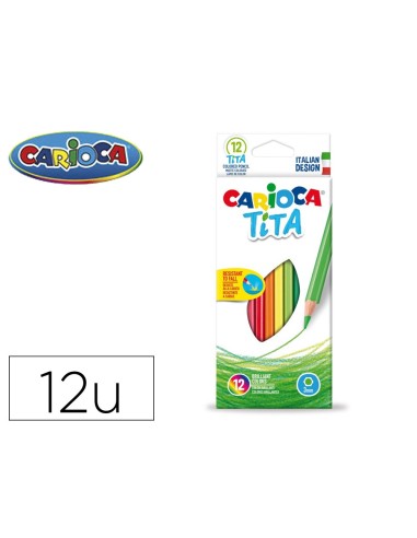 LAPICES CARIOCA TITA HEXAGONAL CAJA 12 UD.SURT.