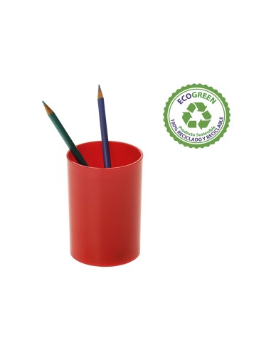 CUBILETE PORTALAPICES ARCH 2000 RJ. OP PLAST.100% RECIC 75MM X 105MM CUBILETE PORTALAPICES ARCH 2000 RJ. OP PLAST.100% RECIC 75MM X 105MM