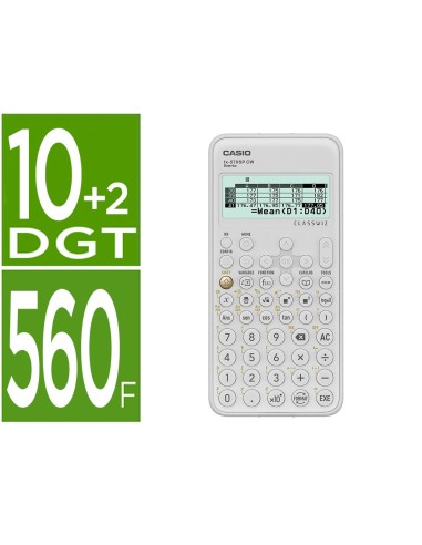 CALCULADORA CASIO FX-570SPX II  576 FUNC 9 MEMO 15+10+2 DG COD QR C/T