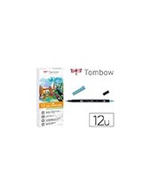 ROTULADOR TOMBOW ACUARELABLE DOBLE PUNTA PINCEL PASTEL 12 UD.SURT. 2